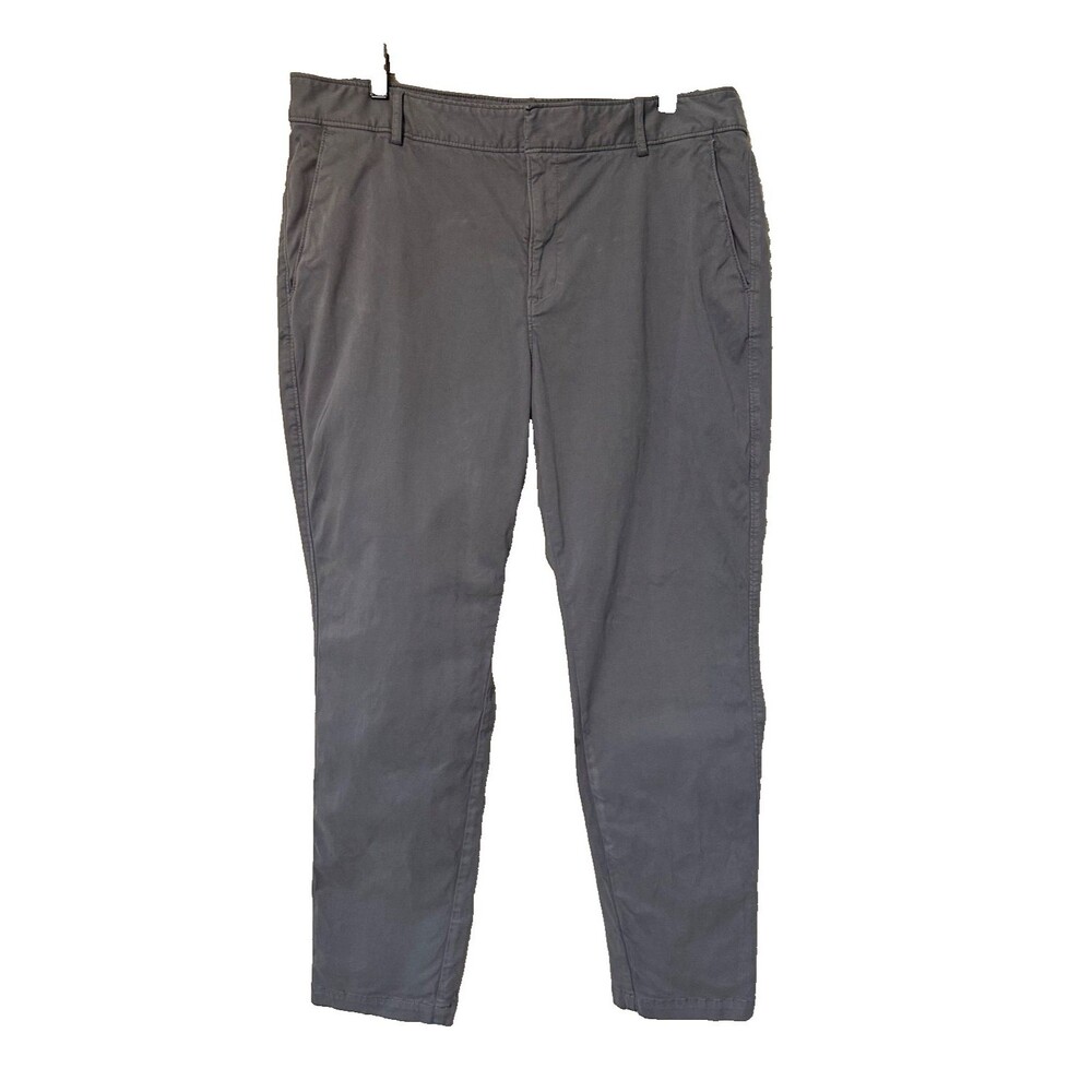 Banana Republic Womens Gray Pockets Sloan Fit Slacks Dress Pants Size 16 L